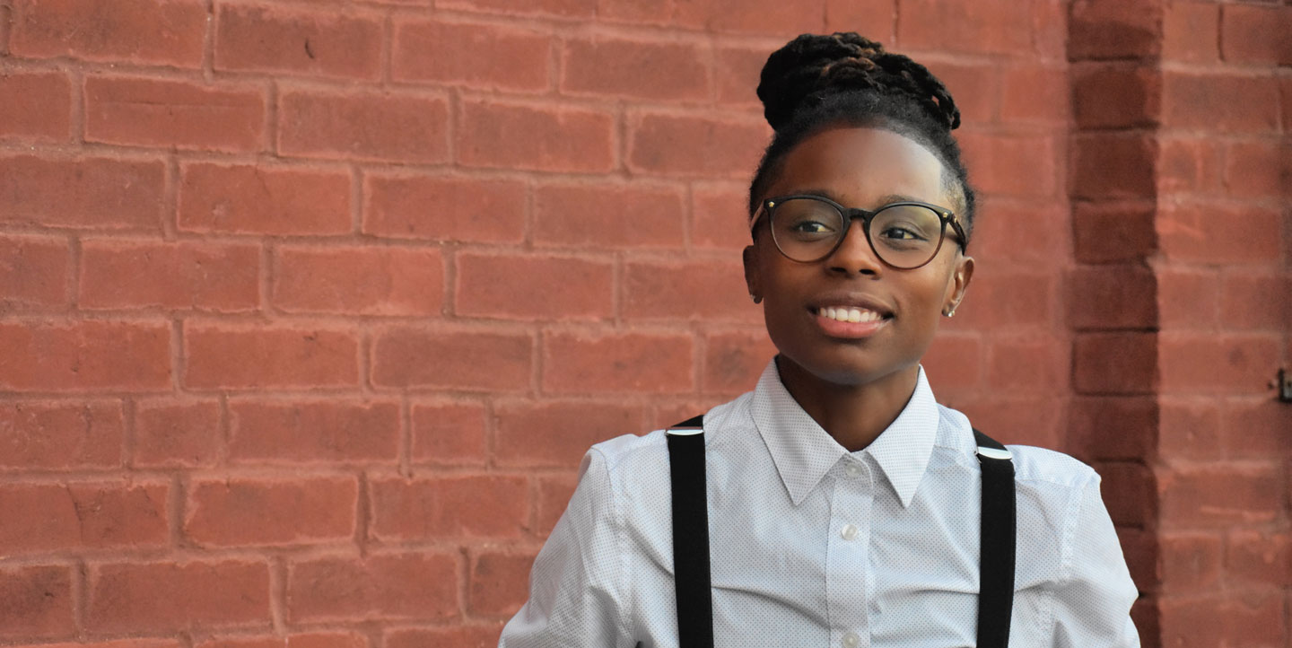 Meet Belinda Drake for IN State Rep. District 89 | Belinda in front of brick wall